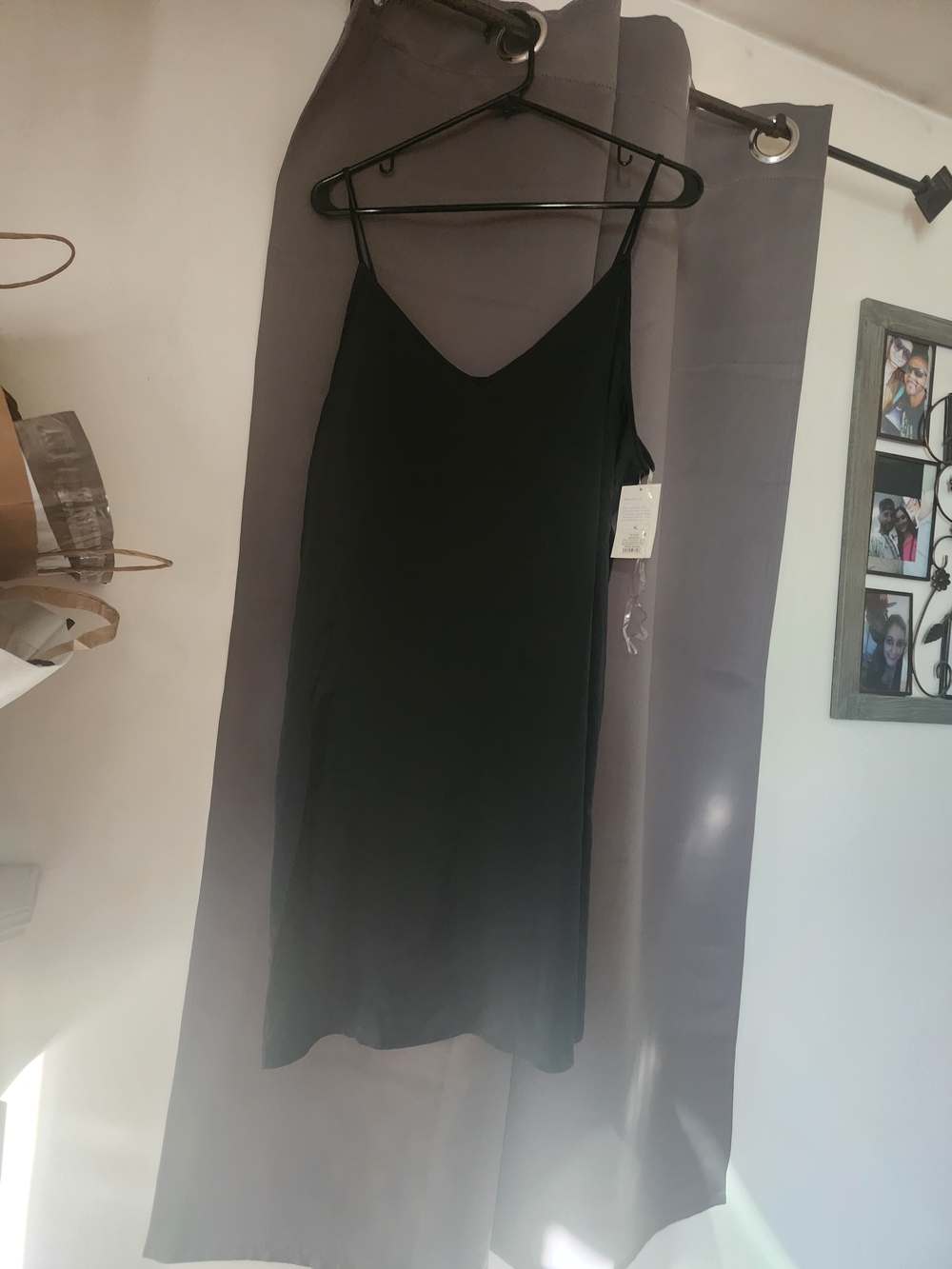 Women’s Black Slip Dress - Classic Nightgown